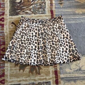 The Limited leopard Print Skater Skirt Size 12